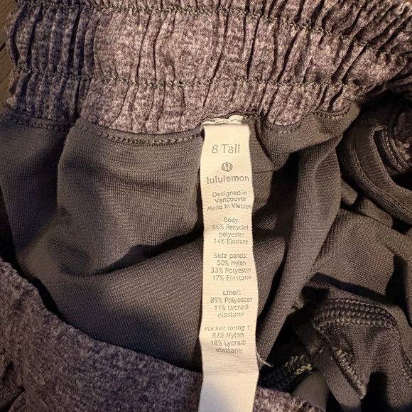 Grey Lululemon Hotty Hot Shorts 4" - Picture 4 of 4
